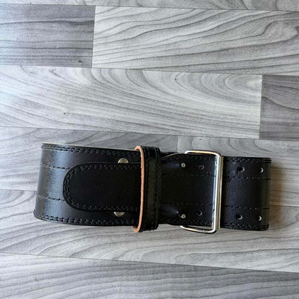 RDX Giant Inside Leather Weight Lifting Belt Black